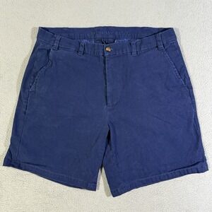 Southern Proper Navy Blue Saturday Best Shorts Mens Size 34 Textured Golf Casual